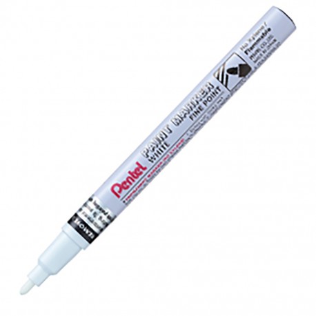 Marcatore Bianco "F" Permanente Punta Fine 2,9mm paint marker linea amiko - Pentel MSP10-W