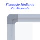Lavagna Magnetica Bianca - Formato cm.90x150 - Cornice in Alluminio- Superfice Laccata - MWB90150A