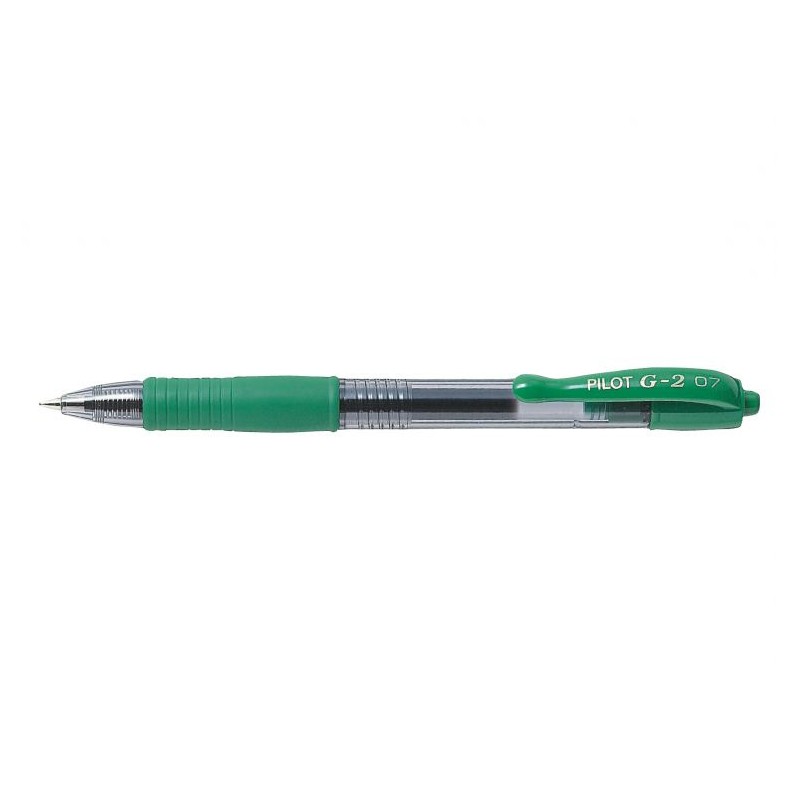 Penna Pilot G2 Roller inchiostro Gel Verde punta media 0,7 G-2 - Pilot
