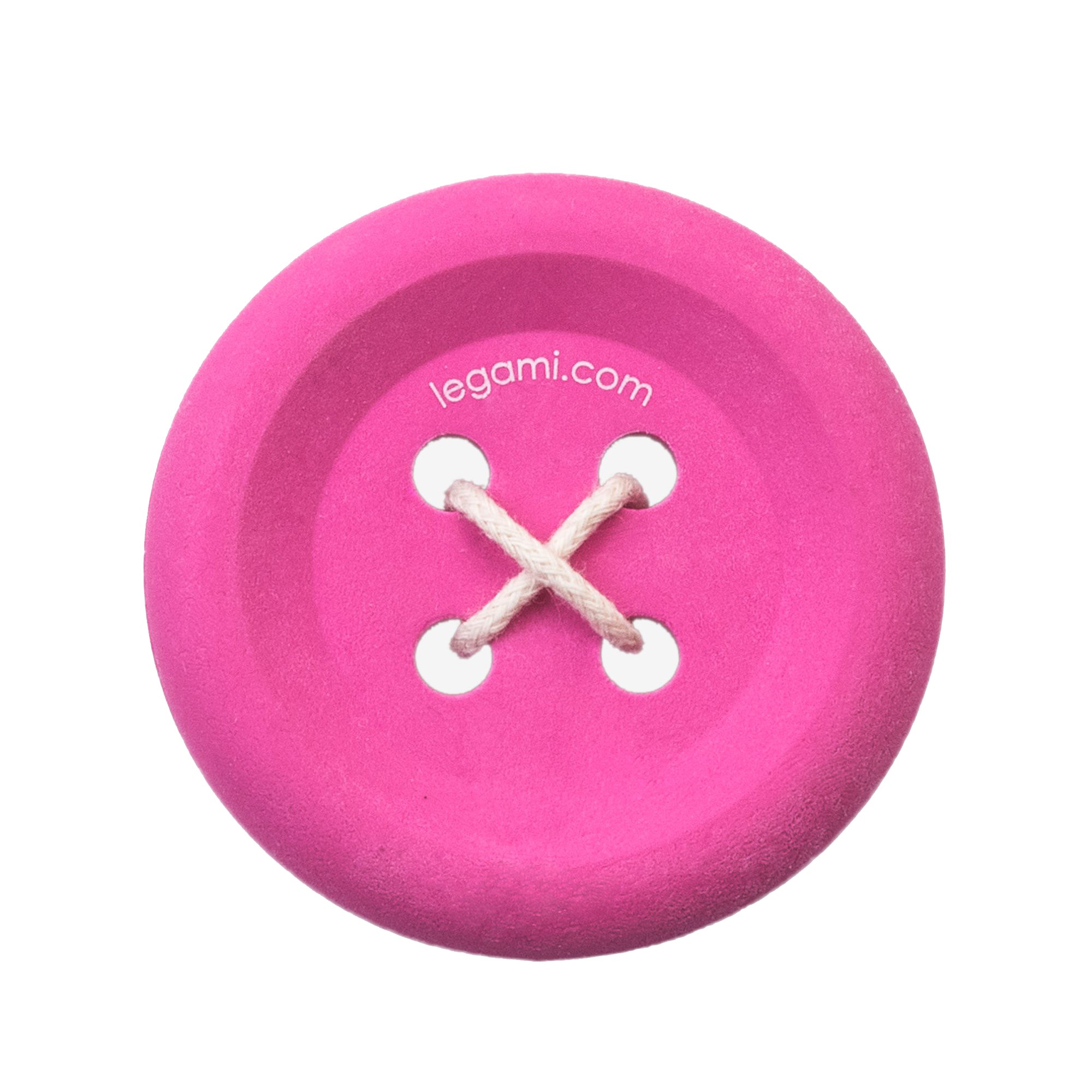 Gomma King of the Button Eraser colore Fuchsia forma di bottone