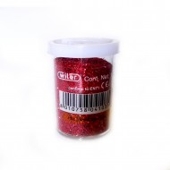 Glitter polvere Rosso barattolo da 14g porporina  - Wiler GFROSSO