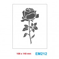 Cartella effetto rilievo 2D Embossing Forma Rosa - Wiler EM212