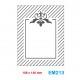 Cartella effetto rilievo 2D Embossing Forma Cornice decorativa - Wiler EM213