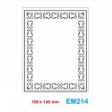 Cartella effetto rilievo 2D Embossing Forma Cornice decorativa 108x140mm - Wiler EM214