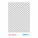 Cartella effetto rilievo 2D Embossing Forma Trama riso 128x180mm - Wiler EM515