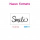 Cartella effetto rilievo 2D Embossing Forma Smile 76x127mm - Wiler EM811