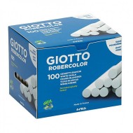 Gessi bianchi robercolor tondi in scatola da 100 pezzi - Giotto 538800 / 35272