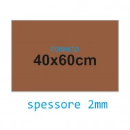 Feltro rigido marrone 2 mm 40x60 confezione foglio singolo - Wiler FELT4060H2C26