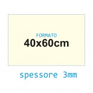 Feltro rigido crema 3 mm 40x60 confezione foglio singolo - Wiler FELT4060H3C02