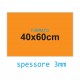 Feltro rigido arancione 3 mm 40x60 confezione foglio singolo - Wiler FELT4060H3C05