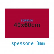 Feltro rigido rosso scuro 3 mm 40x60 confezione foglio singolo Wiler FELT4060H3C08