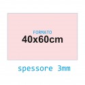 Feltro rigido rosa pallido 3 mm 40x60 confezione foglio singolo - Wiler FELT4060H3C09