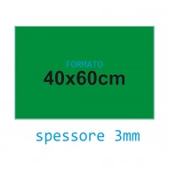 Feltro rigido verde 3 mm 40x60 confezione foglio singolo - Wiler FELT4060H3C22