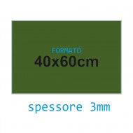 Feltro rigido verde muschio 3 mm 40x60 confezione foglio singolo - Wiler FELT4060H3C24