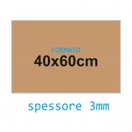 Feltro rigido pelle 3 mm 40x60 confezione foglio singolo - Wiler FELT4060H3C25