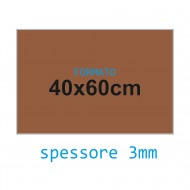 Feltro rigido marrone 3 mm 40x60 confezione foglio singolo - Wiler FELT4060H3C26