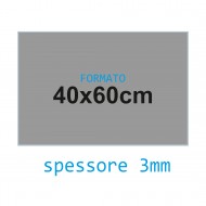 Feltro rigido grigio melange 3 mm 40x60 confezione foglio singolo - Wiler FELT4060H3C29