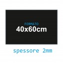 Feltro soffice nero 2 mm 40x60 confezione foglio singolo - Wiler FELT4060S2C30