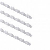 Dorsi plastici Bianco 21 anelli da 8mm a spirale per Rilegatura - Point by Tecnoteam 909610