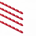 Dorsi plastici Rosso 21 anelli da 10mm a spirale per Rilegatura - Point by Tecnoteam 910982
