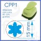 Fustella Piccola 15mm sagoma fiocco di neve - Wiler CPP132