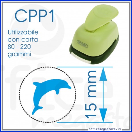 Fustella Piccola 15mm sagoma delfino - Wiler CPP139