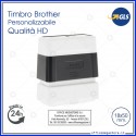 Timbro fotografico digitale aziendale personalizzato timbri online con testo e logo Brother 1850
