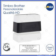 Timbro fotografico digitale aziendale personalizzato timbri  online con testo e logo Brother 2260