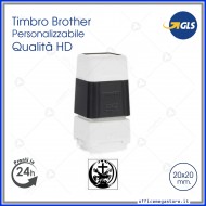 Timbro fotografico digitale aziendale personalizzato timbri online con testo e logo Brother 2020