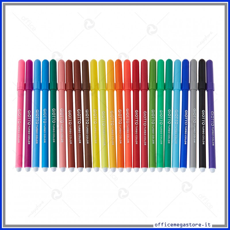 Turbo Color giotto 24 pennarelli colori intensi in astuccio Art 417000