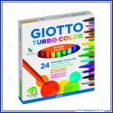Turbo Color giotto 24 pennarelli colori intensi in astuccio Art. 417000