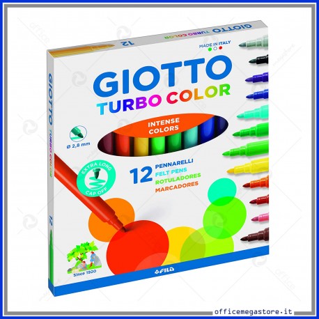 Pennarelli Turbo Color astuccio confezione da 12 Giotto 416000