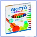 Turbo Color giotto 12 pennarelli colori intensi in astuccio Art. 416000