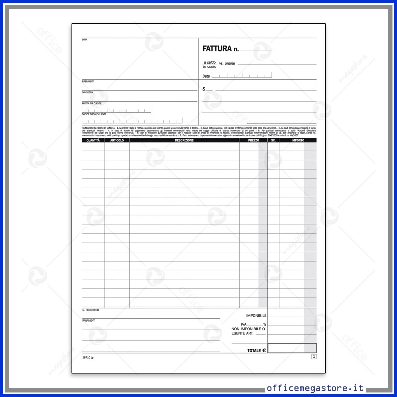 Data Ufficio DU168512C00 modulo e libro contabile A4 (DU168512C00)