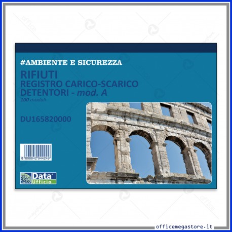 Blocco Carico-Scarico Rifiuti Per Detentori (mod. A) 100 moduli Gruppo Buffetti DU165820000