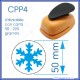 Fustella grande 50mm sagoma fiocco di neve craft punch scrapbooking CPP403