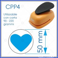 Visualizza ingrandito Fustella grande 50mm sagoma cuore craft punch scrapbooking CPP404