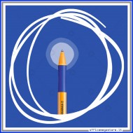 Penna a sfera colore blu Pointball con meccanismo a scatto tratto Medio 0.5 mm Stabilo 6030/41