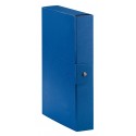 Cartella Portaprogetti Blu Dorso 6 cm Chiusura a Bottone confezione 5 pezzi Esselte C2605