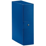 Cartella Portaprogetti Dorso 10 cm Blu Eurobox - Chiusura a Bottone - Esselte C3005