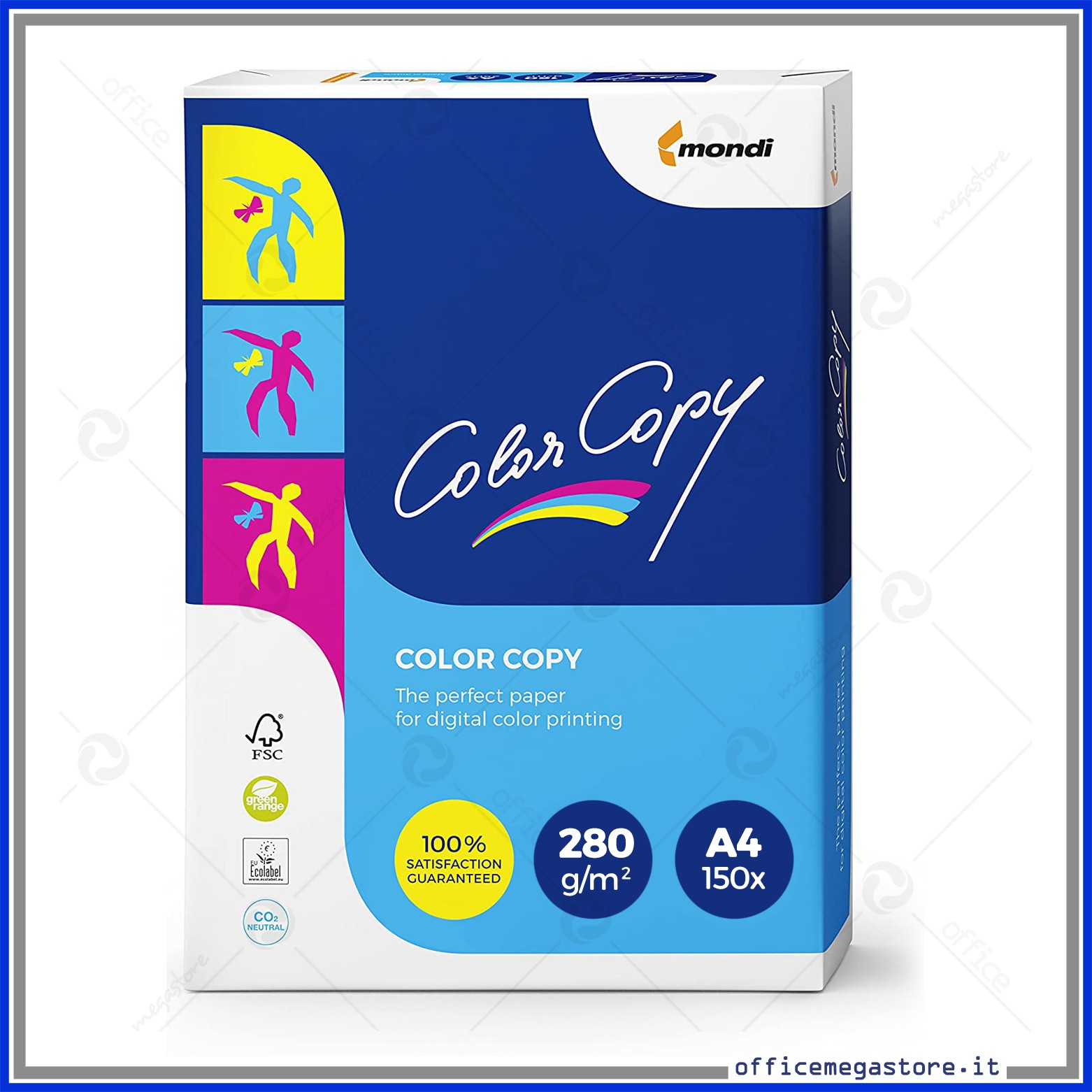 Risma Carta Fotocopie A4 - 80 gr - 500 Fogli per Fotocopie, Stampa Laser e  Inkjet