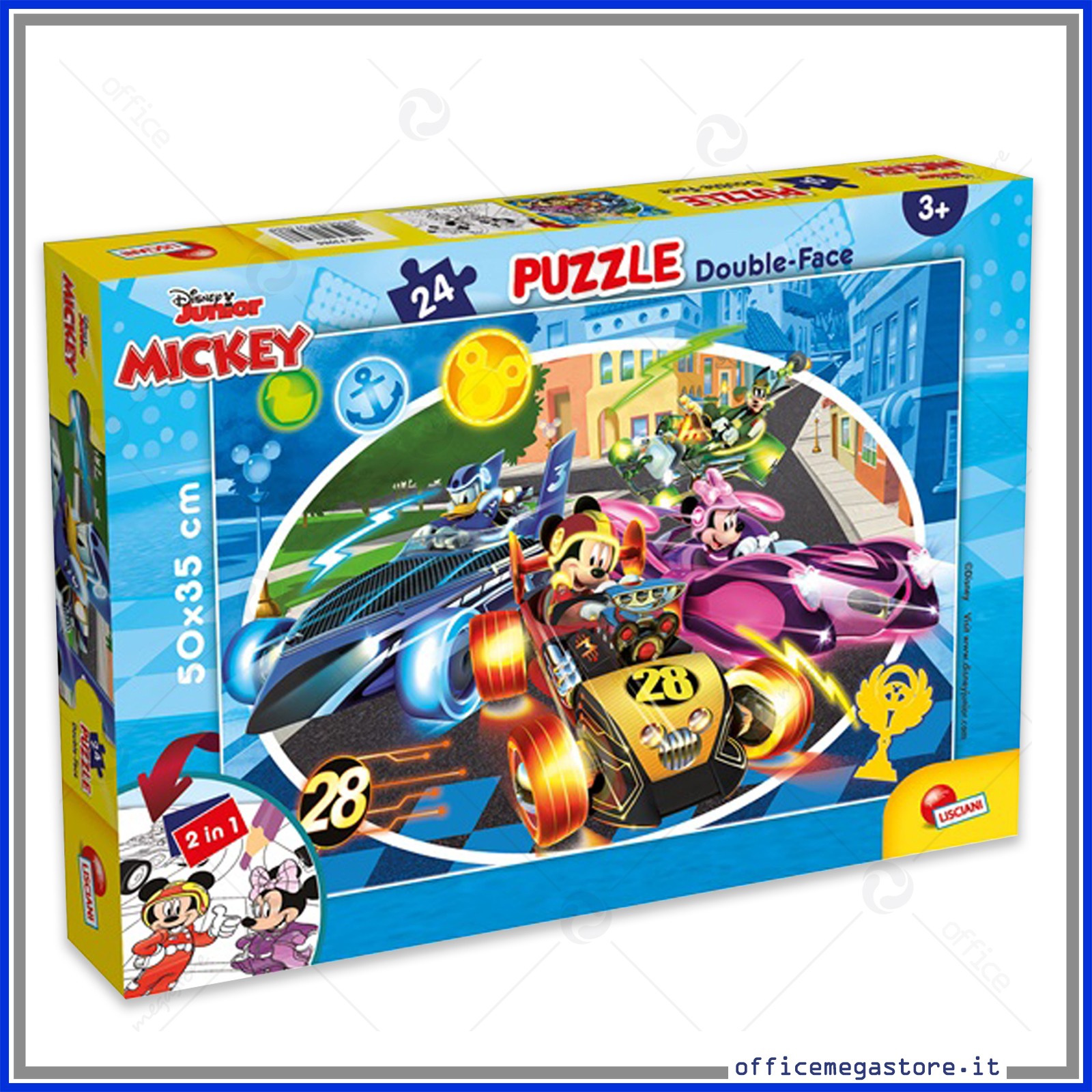 Lisciani Giochi 86597 Disney Puzzle Supermaxi 2 x 24 Minnie Bambini Multicolore