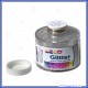 Barattolo glitter argento polvere a grana fine da 150ml porporina  CWR Art.130/100/2