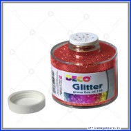 Barattolo glitter rosso polvere a grana fine da 150ml porporina  CWR Art.130/100/3