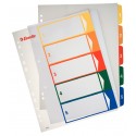 Rubrica Numerica Stampabile in PPL A4 con Tasti Colorati da 1 a 5 - Esselte 100211