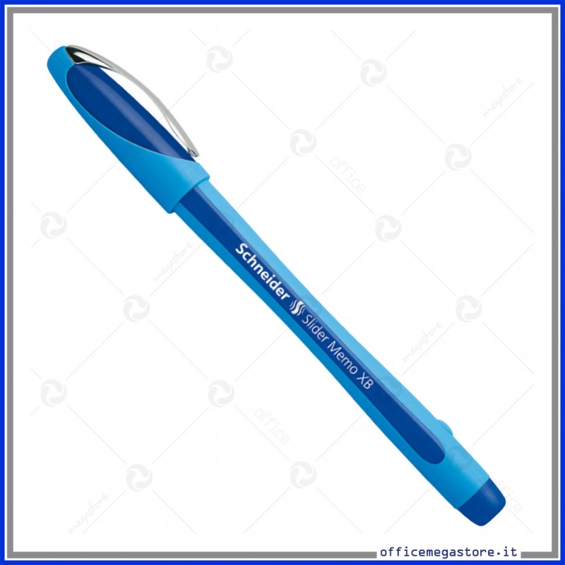 Penna a Sfera Slider Memo XB con cappuccio inchiostro Blu Schneider