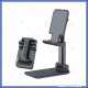 Supporto regolabile porta telefono smartphone e tablet da tavolo in elegante colore nero Devia 340925 DESTT925B