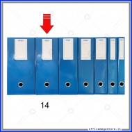 Scatola Portaprogetti Blu Dorso 14 cm Chiusura a Bottone - Ergo 1788T1412