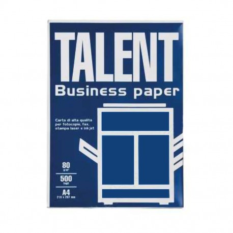 Carta A4 Talent Business paper80g risma 500 fogli bianca per fotocopie Gruppo Federigoni