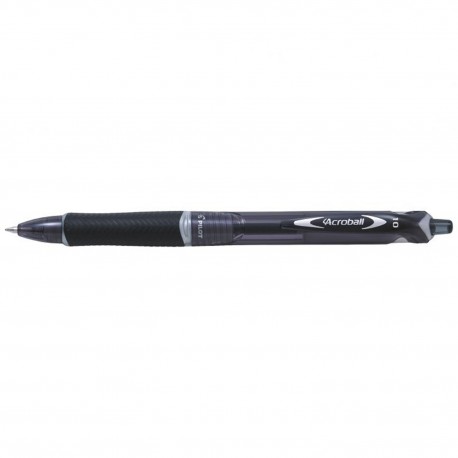  Penna Cancellabile Acroball Plastic Brgreen Punta 1mm Confezione 10 Penne Colore Nero